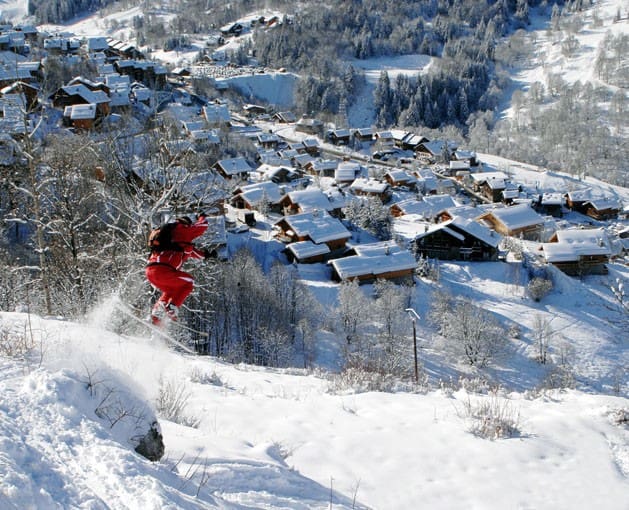 skiing in France Meribel