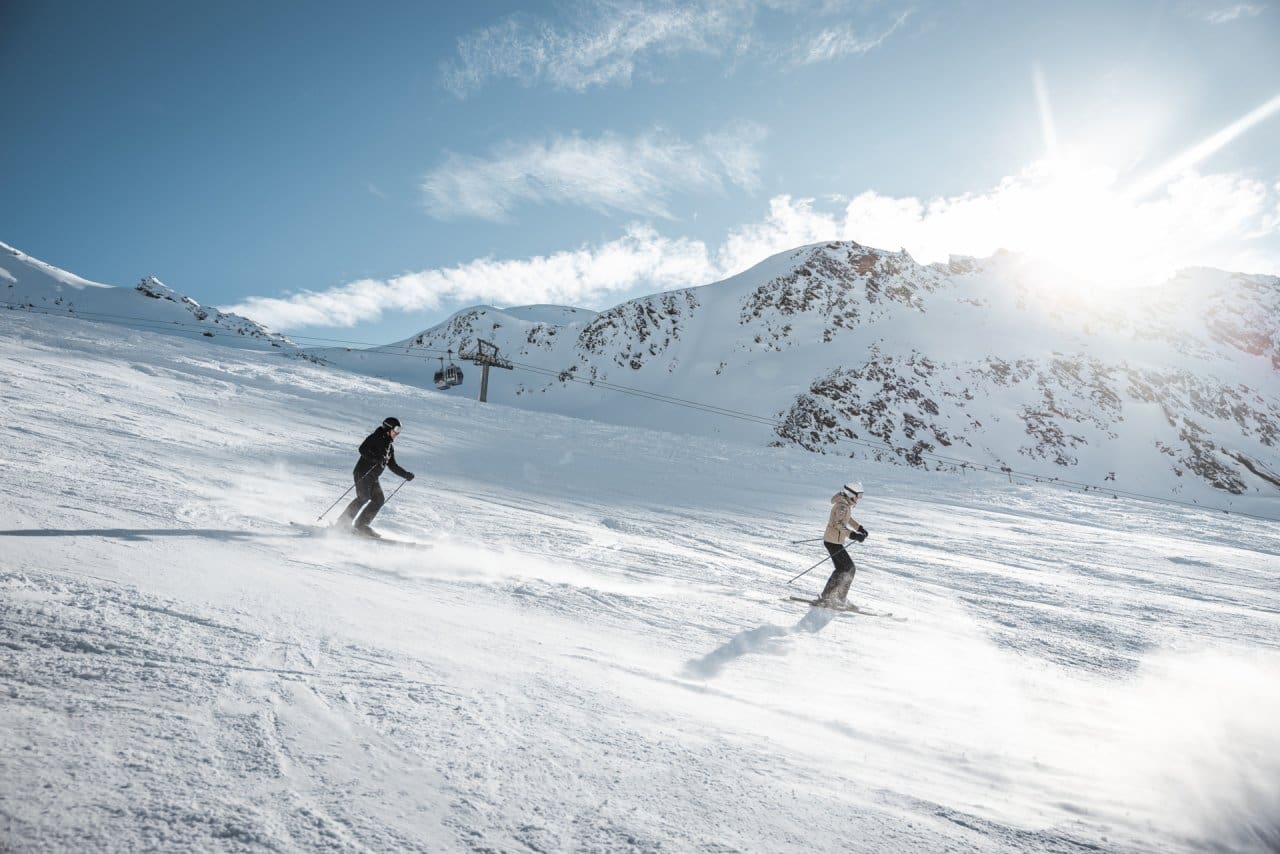 Skiing in Gurgl. Credit Ötztal Tourismus and Roman Huber