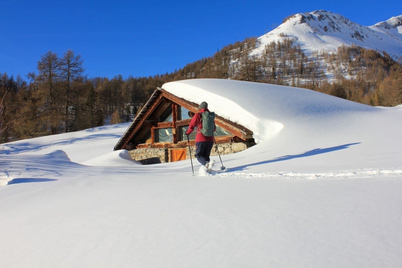 Snowshoeing in Anzere, Switzerland’s premiere mountain resort. Credit Orane Jan du Chene