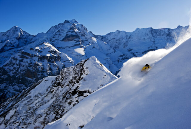 Skifahren Skigebiet Mürren-Schilthorn